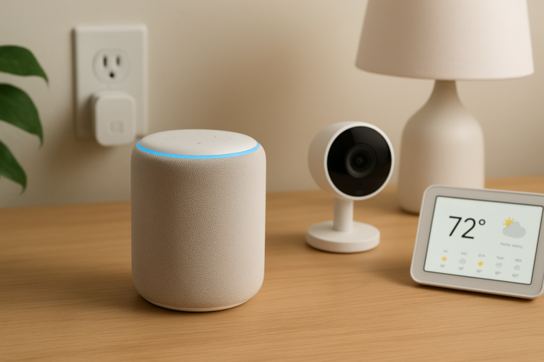 Smart home setup with smartphone and gadgets – best smart home gadgets 2025